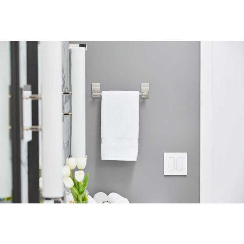 Porte-serviettes 1 Barre Fixe Nickel Satiné -  - meilleure qualité
