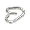 Lot de 4 Mailles De Jonction Acier Zingué Standers L.23 X L.14 X Ep.3 Mm