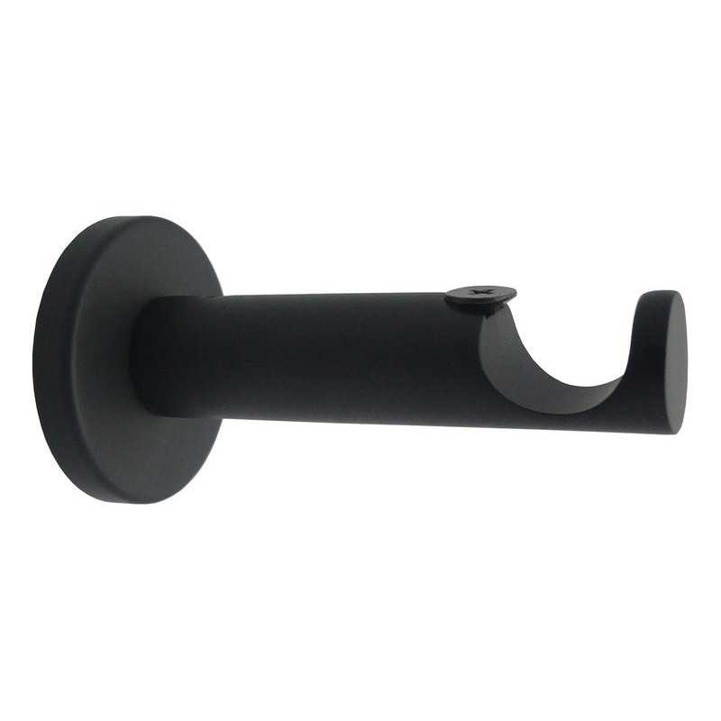 Lot de 2 supports avec perï¿½ï¿½age Design tige 20 mm noir mat INS