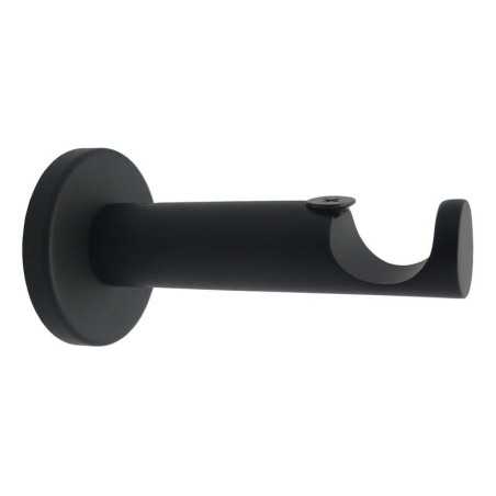 Lot de 2 supports avec perï¿½ï¿½age Design tige 20 mm noir mat INS