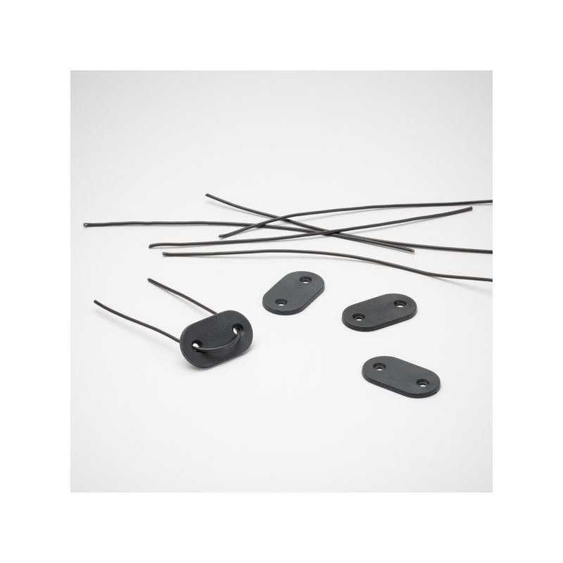Lot de 26 attaches universel pour canisse naterial gris foncé