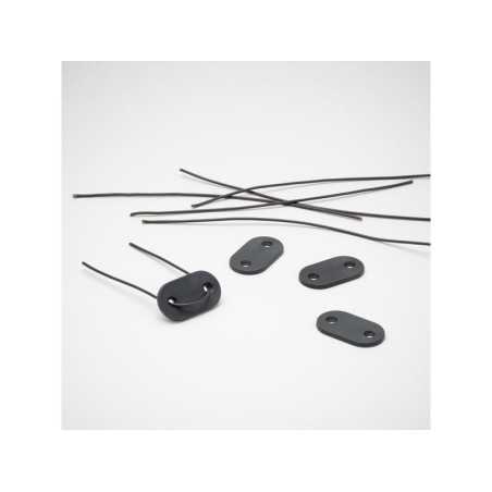Lot de 26 attaches universel pour canisse naterial gris foncé