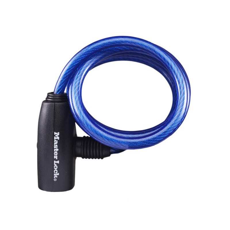 Câble Antivol Master Lock L.1.8 M X Diam.8 Mm