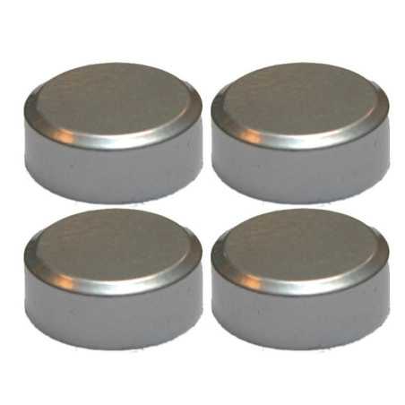 Fixations miroirs rondes aluminium