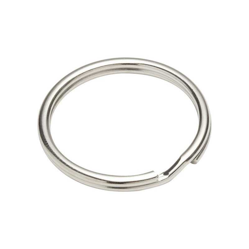 Lot de 3 Anneaux Brisés Acier Nickelé Standers L.30.2 X L.30.2 X Ep.2.1 Mm