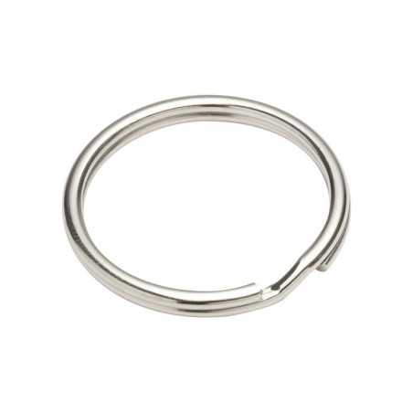 Lot de 3 Anneaux Brisés Acier Nickelé Standers L.30.2 X L.30.2 X Ep.2.1 Mm