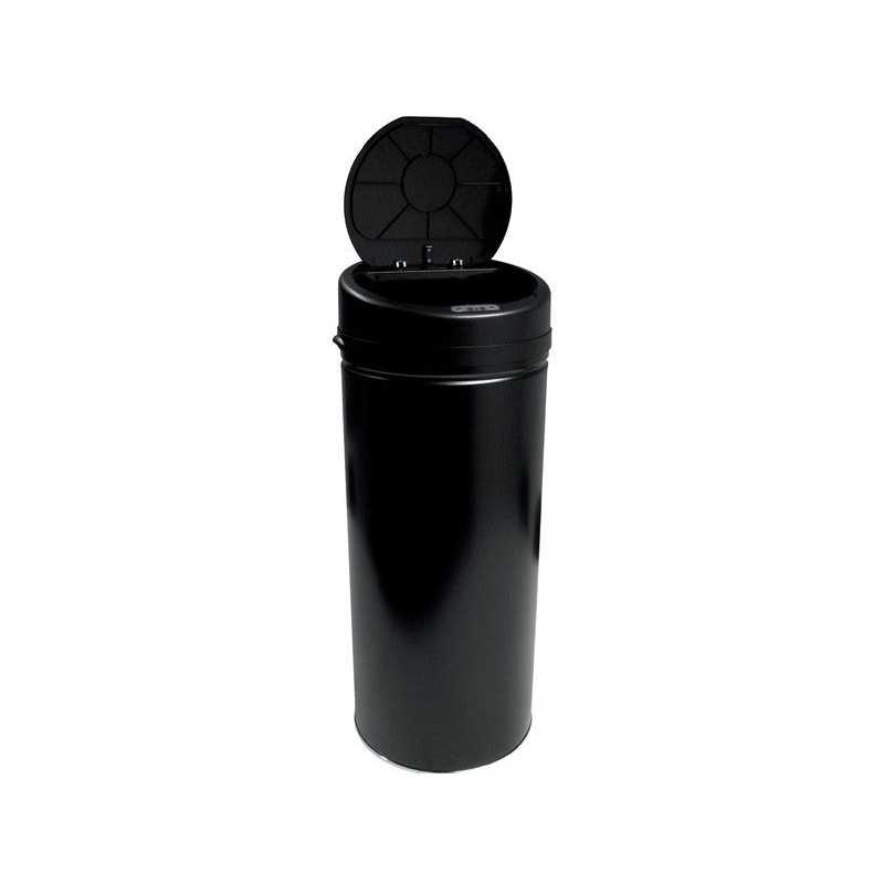 Poubelle de cuisine automatique en plastique noir mat Selekta