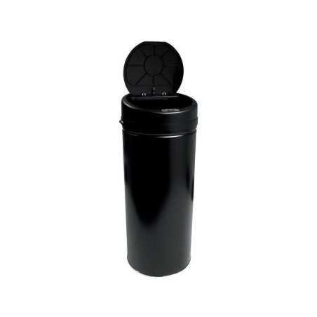 Poubelle de cuisine automatique en plastique noir mat Selekta