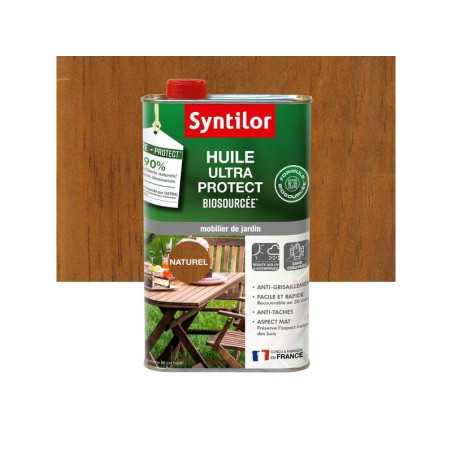 Huile pour mobilier de jardin nature protect naturel mat