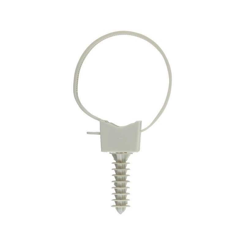 Lot de 10 Colliers à Embases Et Chevilles Diam.16 à 25 Mm L.165 Mm