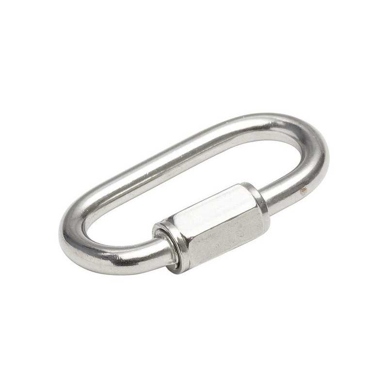 Maillon rapide en inox Standers L.37.5 X L.11.5 X Ep.4 Mm