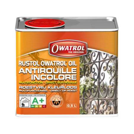 Protection Antirouille Extérieur - Intérieur Rustol Owatrol Incolore 0.5 L