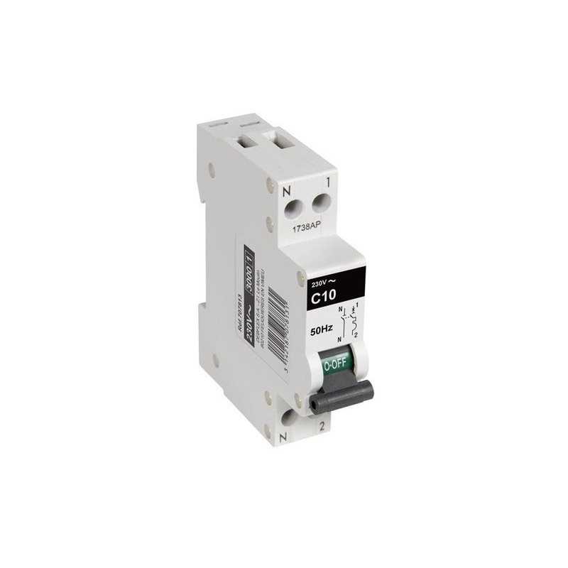 Disjoncteur Phase + Neutre Debflex 10 A