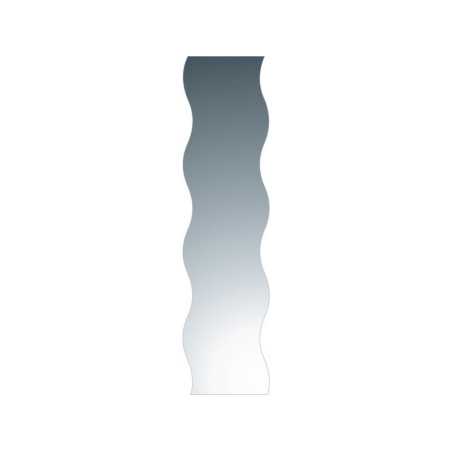 Miroir découpé l.30.0 x H.120.0 cm Diam.120 cm SENSEA Vague -  - meilleure qualité