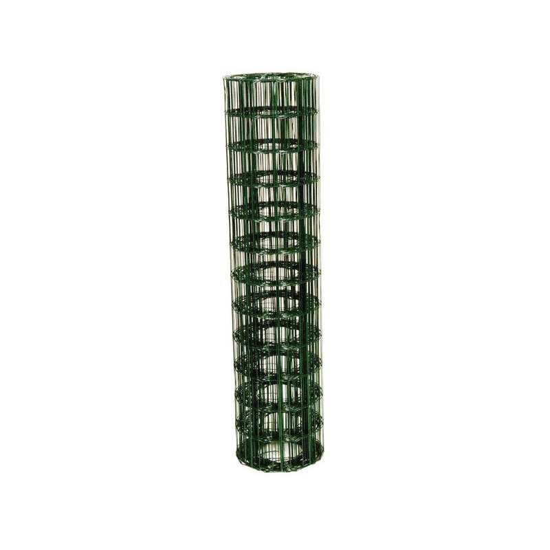 Grillage rouleau soudé vert H.1 x l.20 m maille 100X100