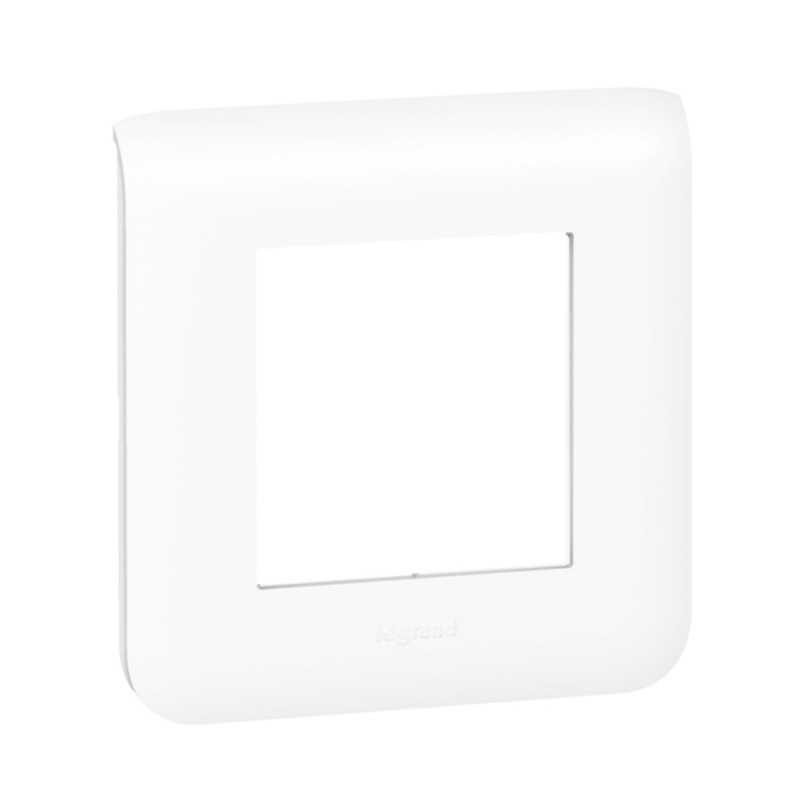 Plaque de finition Mosaic pour 2 modules blanc