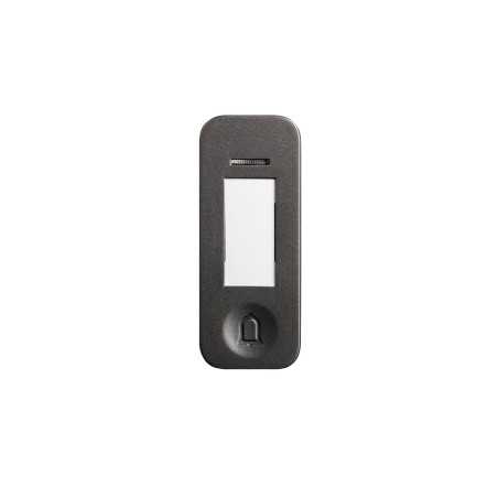 Bouton sonnette sans fil sans pile d14 gris argent