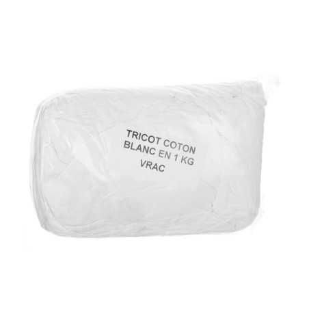 Chiffon essuyage coton blanc carton 1kg
