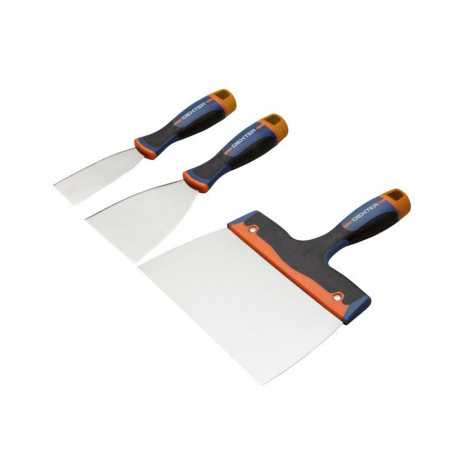 Couteau  lame inox manche bimatière 4/8/20cm Lot de 3 -  - meilleure qualité