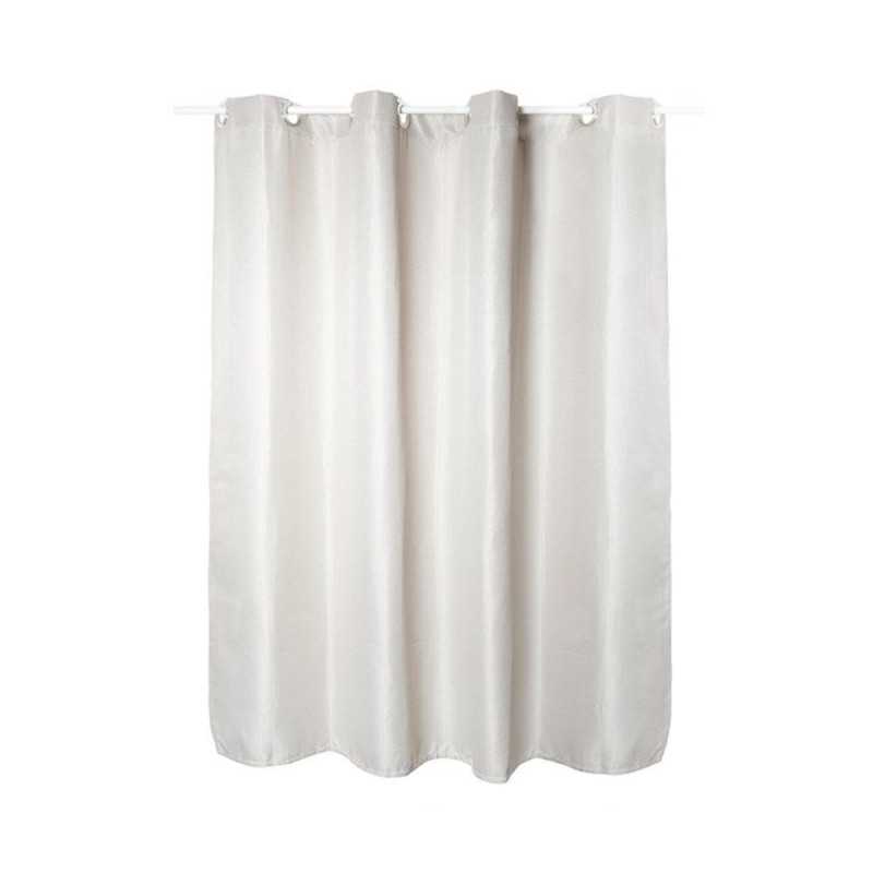 Rideau de douche textile blanc 180x200cm easyclip maya -  - meilleure qualité