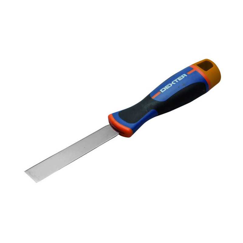 Couteau à  enduire  inox 2cm manche bimatière -  - meilleure qualité