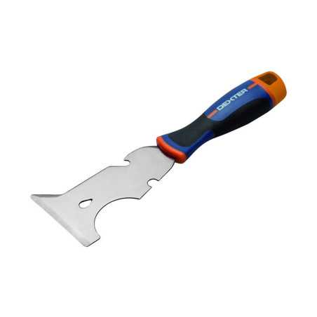 Couteau grattoir 8 en 1  inox+embout ph2 dans manche bimatière -  - meilleure qualité