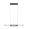 Suspension noir-doré ledLanacera 2X125-155W L965 H150