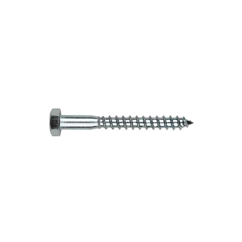 Tirefond bois 6x80 TH zinc boîte de 200 pièces