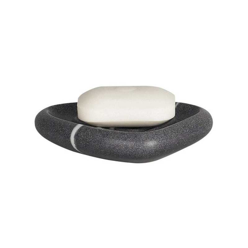 Porte-savon Etna gris à  poser -  - meilleure qualité