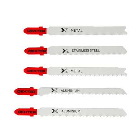 Lame de scie sauteuse métal coupe droite lot 5
