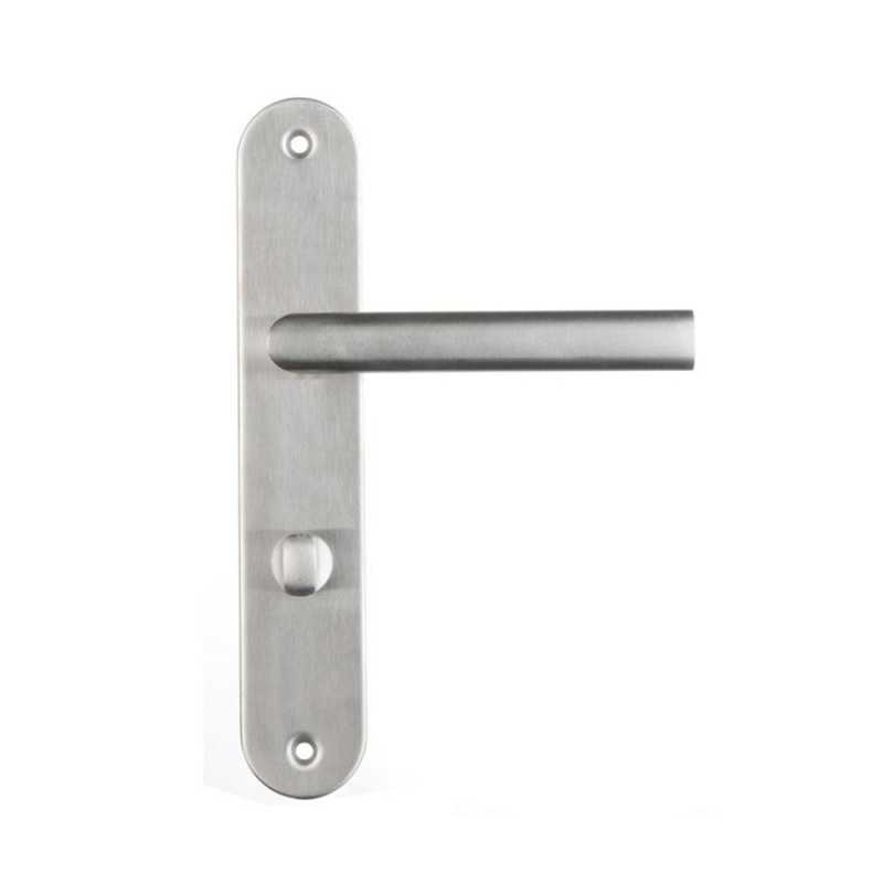 P50 Poignée de porte Sara inox entraxe 195mm condamnation sur cale de 2pièces