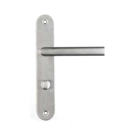 P50 Poignée de porte Sara inox entraxe 195mm condamnation sur cale de 2pièces