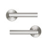Ensemble de porte sur rosace Sara INSPIRE nickel satiné sans trou