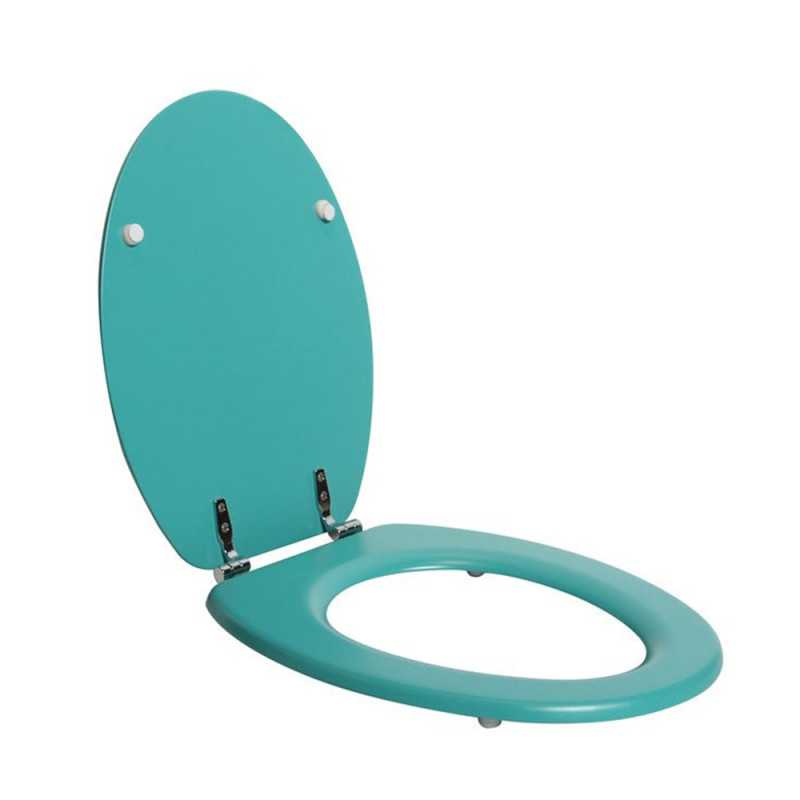 Abattant wc pop bois compresse fixe vert mat