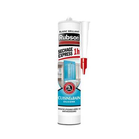 Mastic cuisine et bain 280ml express 1h blanc