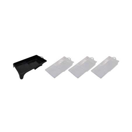 Bac peinture + 3 recharge 110mm noir -  - meilleure qualité