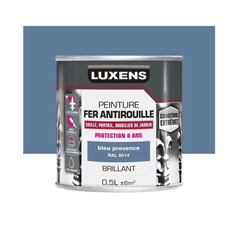 Peinture fer extérieur bleu provence brillant 0