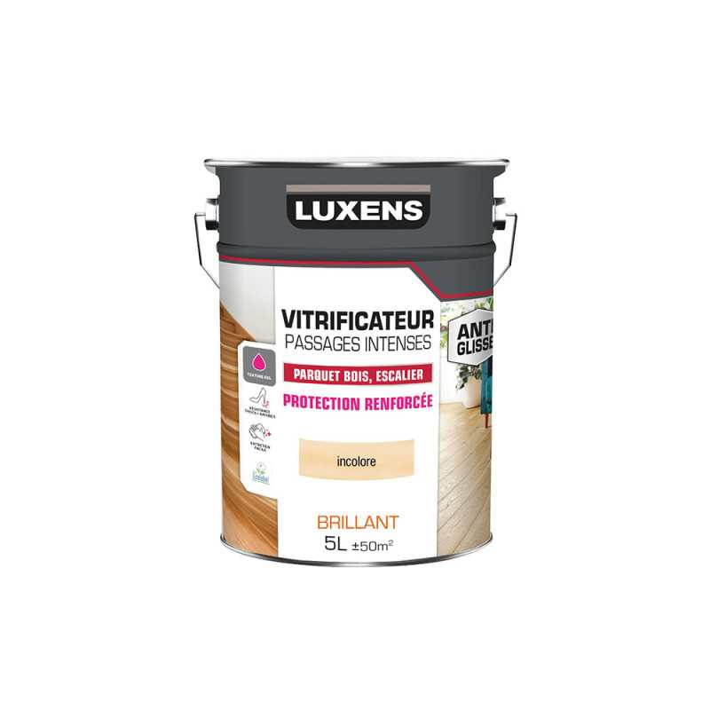 Vitrificateur incolore brillant pour intérieur 5L -  - meilleure qualité
