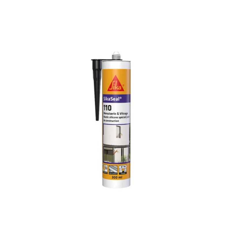 Sikaseal-110 menuiserie et vitrage noir PVC 300ml -  - meilleure qualité