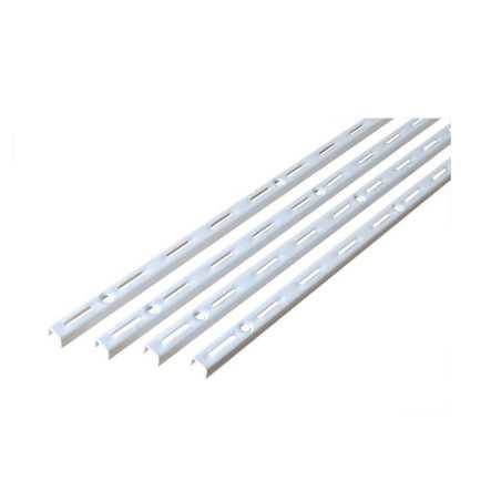 Lot de 4 crémaillère simple blanc E50 200CM