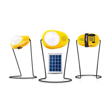 BOOM Coffret Panneau solaire 2.7W + Lanterne avec Radio FM -  - meilleure qualité