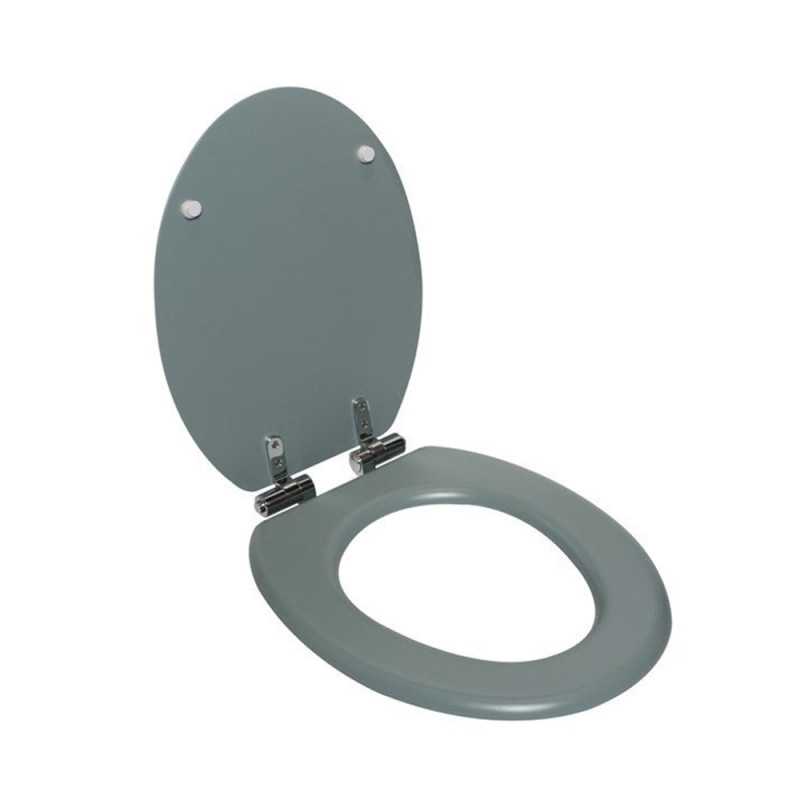 Abattant wc purity frein chute declipsable bois compresse vert mat