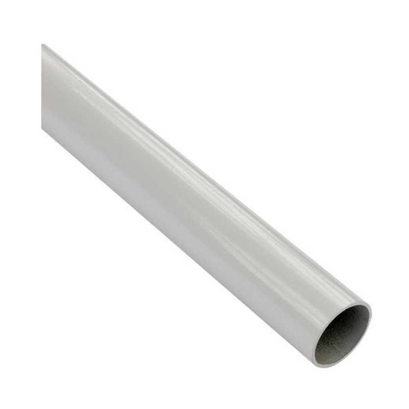 Barre de penderie ronde blanche 1M D25