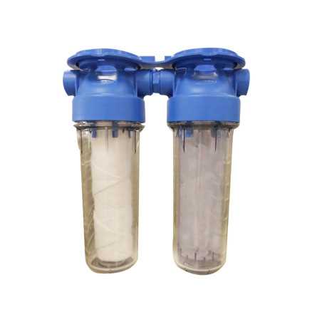 Filtre à eau 9 3-4 RIBIMEX 2 pièces + cartouches uc5