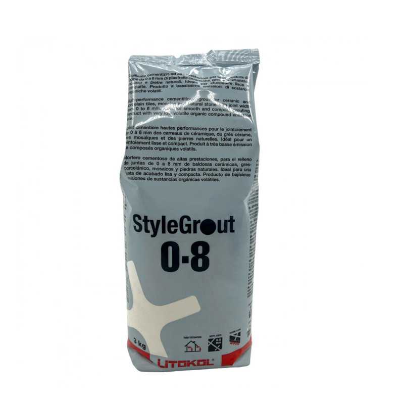 Ciment joint STYLEGROUT 0-8 3kg white-1 -  - meilleure qualité