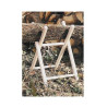 Chevalet bois H68cm l40cm avec chaine uc5