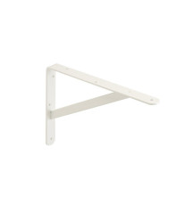 Equerre dolmenen acier peint P.20 x H.30 cm blanc