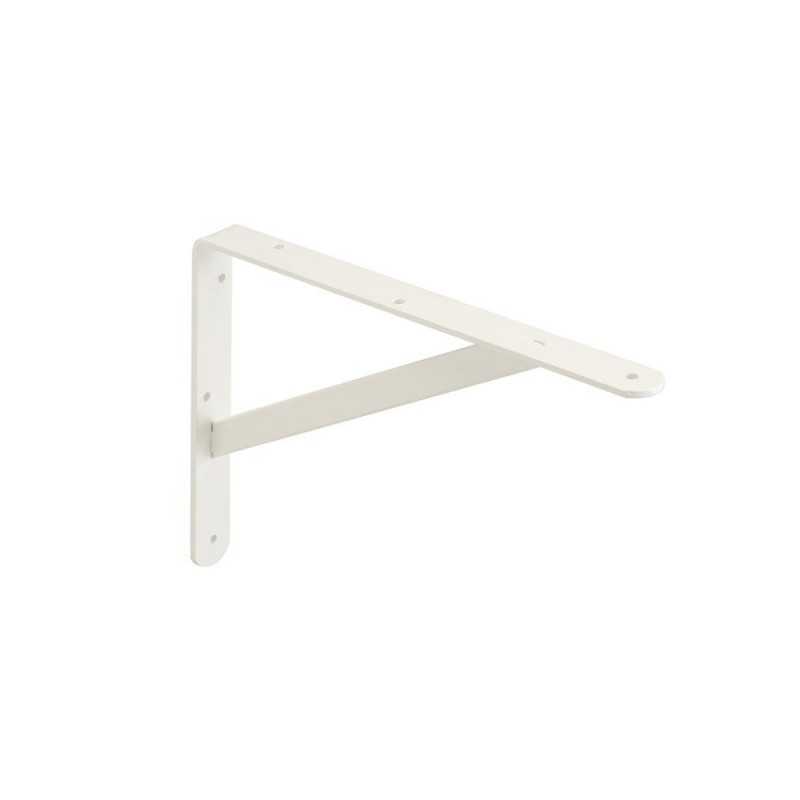Equerre dolmenen acier peint P.20 x H.30 cm blanc