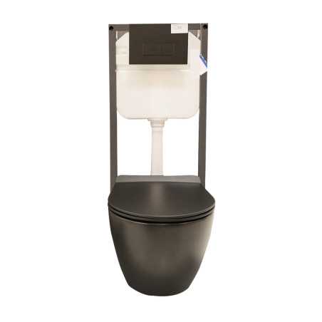 Pack WC ZL-1025 WC suspendu noir