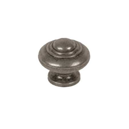 Bouton de meuble Rond Argent Zamak H.26 X L.30 X P.30 Mm